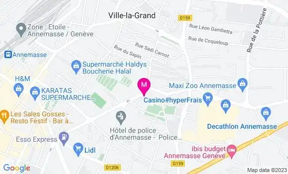 Localisation Restaurant  La Pizz