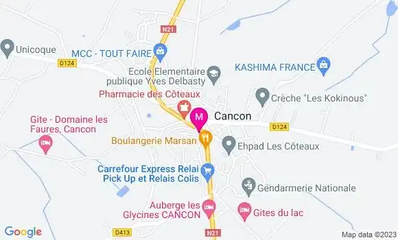Localisation Pizzeria du Château