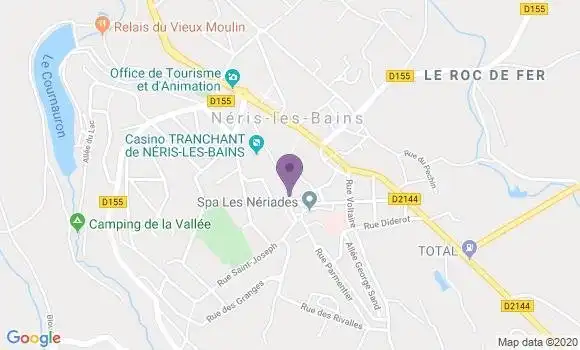 Localisation Crêperie La Comte
