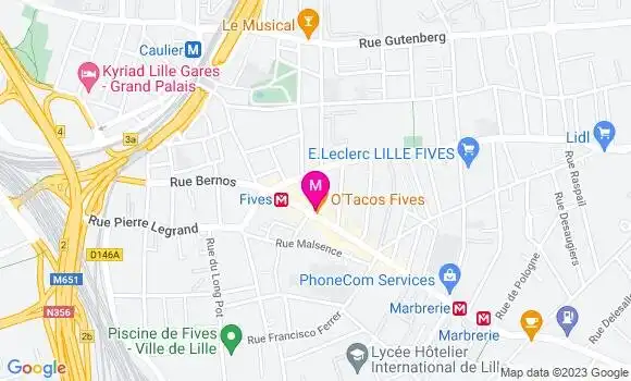 Localisation Pizzeria Pizza Hut