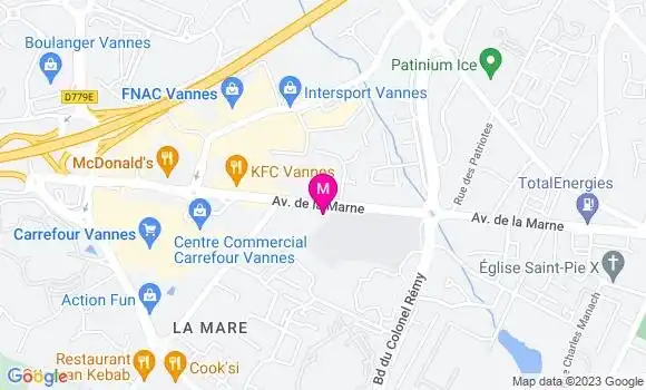 Localisation Sandwicherie Subway