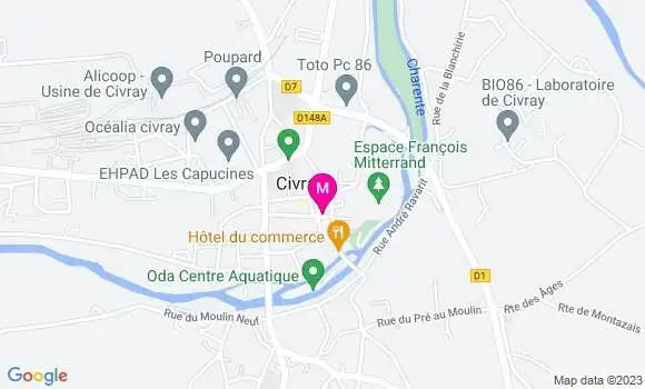 Localisation Restaurant  O City