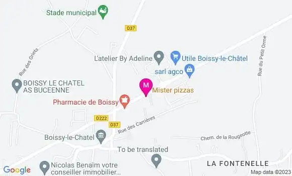 Localisation Restaurant  Mister Pizzas