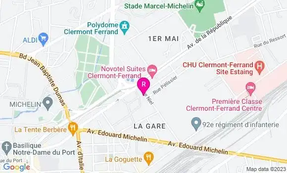 Localisation Restaurant Bio La Minute Verte