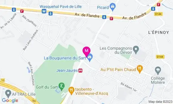 Localisation Restaurant  La Fringale