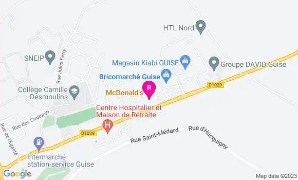 Localisation Fast Food Mc Donald
