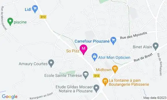 Localisation Restaurant Italien So Pizz