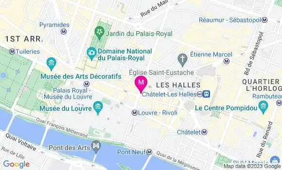 Localisation Sandwicherie Pret a Manger Louvre