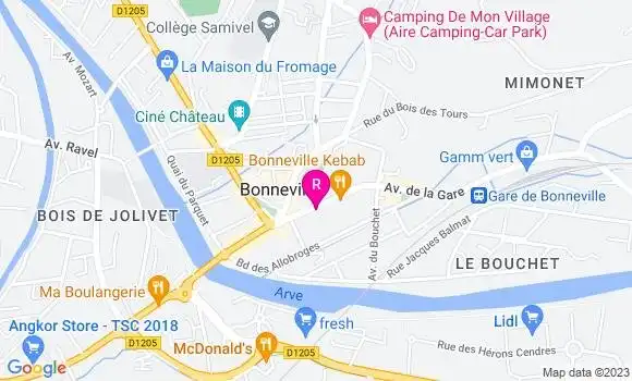 Localisation Pizzeria Pizza Plus
