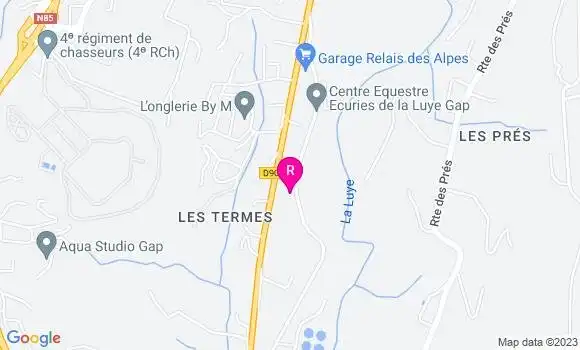 Localisation Restaurant  Crea Pizza