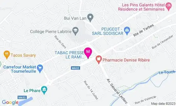 Localisation Pizzeria Pizza de Bordeneuve