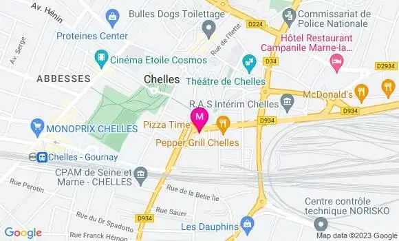 Localisation Pizzeria Pizza Time