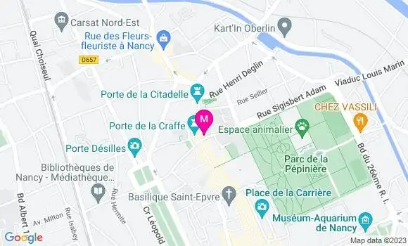 Localisation Pizzeria la Craffe