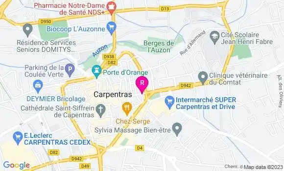 Localisation Pizzeria Bella Pizza