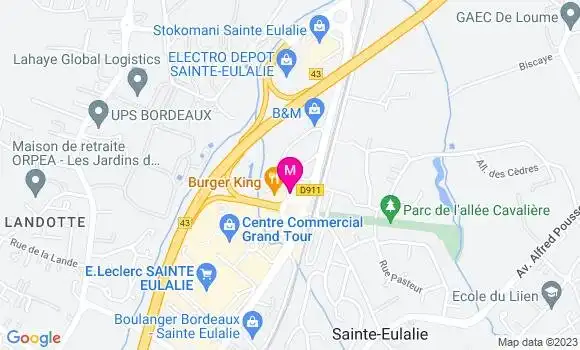 Localisation Fast Food Kfc