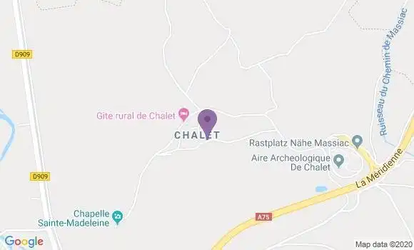 Localisation Auberge de Chalet