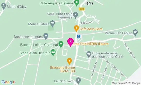 Localisation Restaurant  Une Frite Hérin d