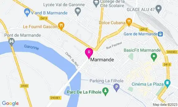 Localisation Sandwicherie du Pont