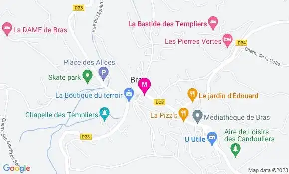 Localisation Restaurant  Bras Pizza