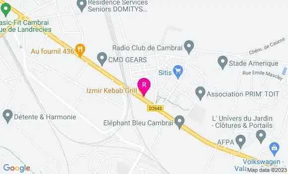 Localisation Izmir Kebab Grill
