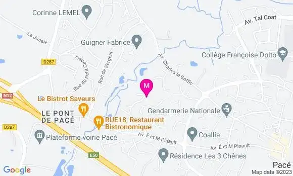 Localisation Fast Food Rotisserie Pacéenne