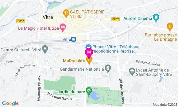 Localisation Fast Food Subway