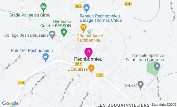 Localisation Pizzeria Boogy