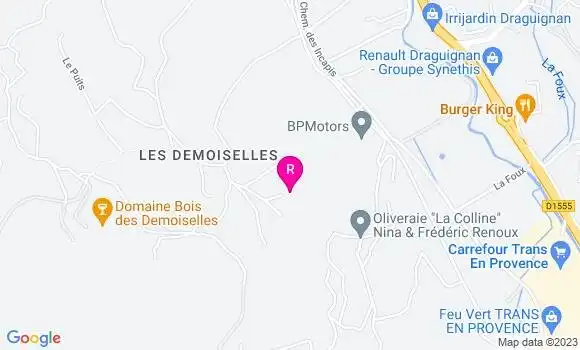 Localisation Restaurant  Domaine des Oliviers