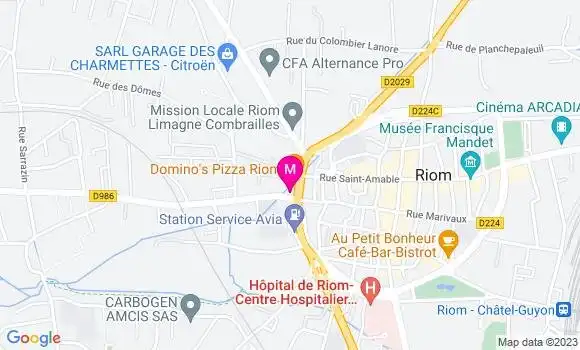 Localisation Pizzeria Royal Pizza