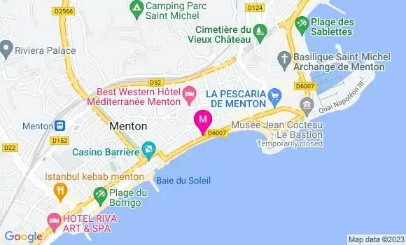 Localisation Restaurant Italien Bouddha Beach