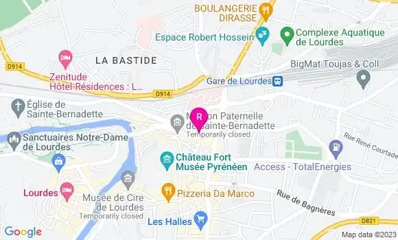 Localisation Restaurant  Au Pain Lourdais