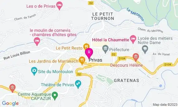Localisation Restaurant  Tranche de Cake