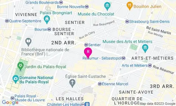 Localisation Restaurant  Grom Montorgueil