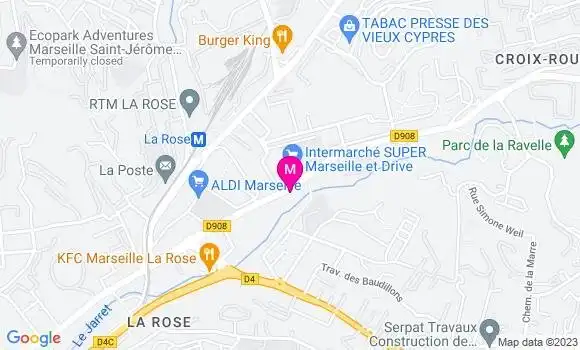 Localisation Restaurant  La Pizza
