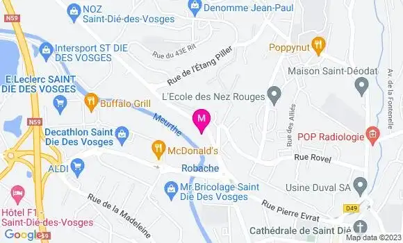 Localisation Restaurant  Pizza Juju