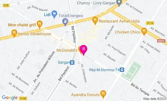 Localisation Pizzeria L