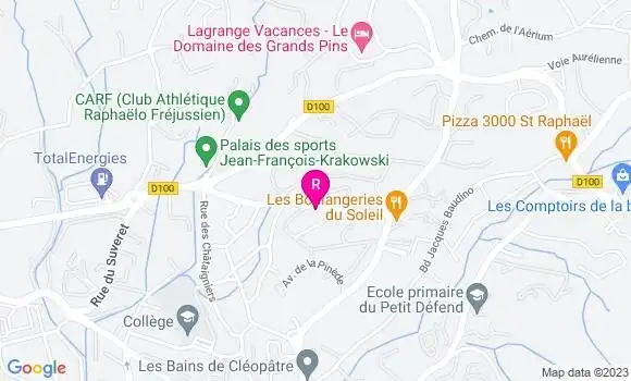 Localisation Pizzeria Chez Franck