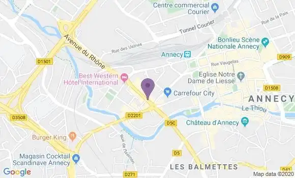 Localisation Restaurant  Cote Burger