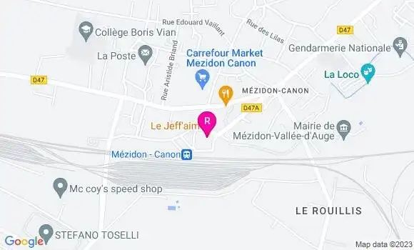 Localisation Restaurant  Le Jeff