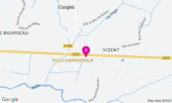 Localisation Restaurant  Pizza Campagnola