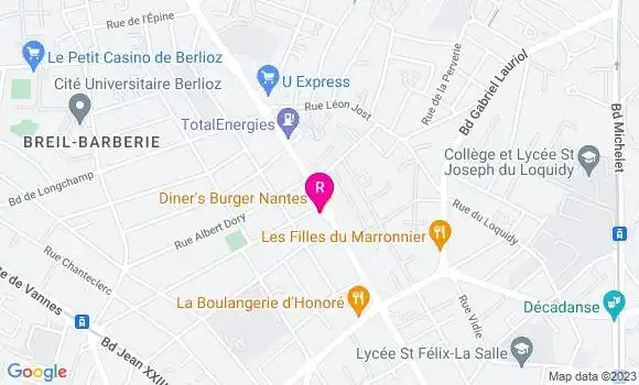 Localisation Restaurant  Diner