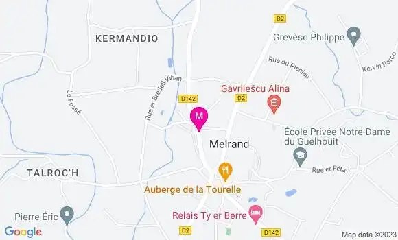 Localisation Crêperie La Gourmandine