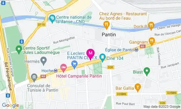 Localisation Fast Food Subway