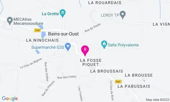 Localisation Crêperie A la Bonne Crêpe et Galette