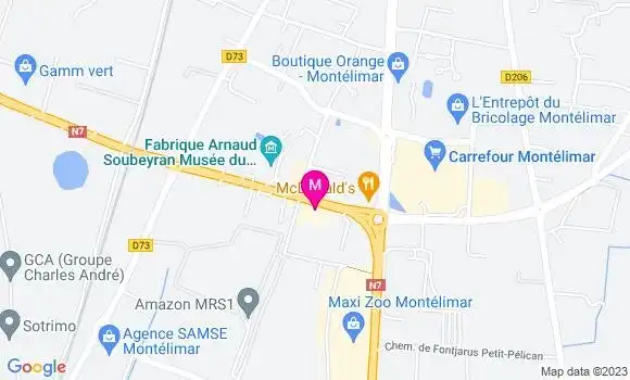 Localisation Fast Food Subway