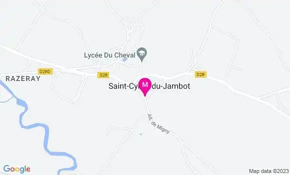 Localisation Restaurant Bar Le Petit Saint Cyran