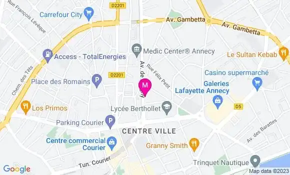 Localisation Sandwicherie La Récré
