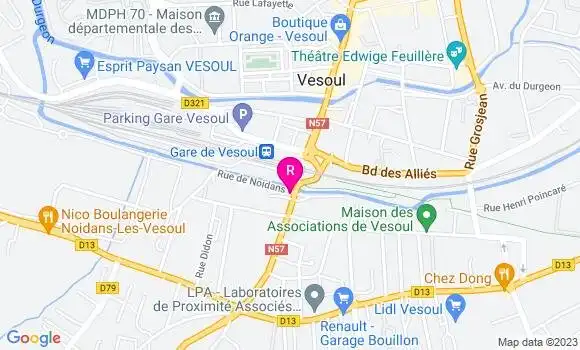 Localisation Restaurant  O