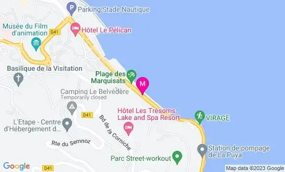 Localisation Restaurant  Le Moulin a Pizza des Marquisats
