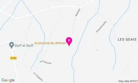 Localisation La Pizzeria du Dolmen